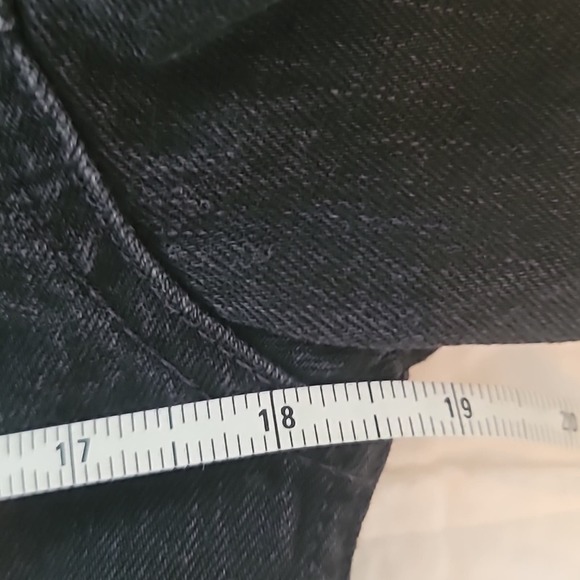 Madewell Oversized Boxy Black Denim Jean Jacket in Lunar Wash Womens size XS - Picture 10 of 11